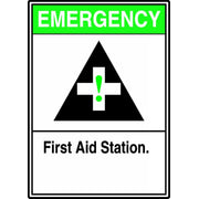 ANSI Sign 10" x 7" Adhesive Dura-Vinyl 1/Each - MRSD906XV