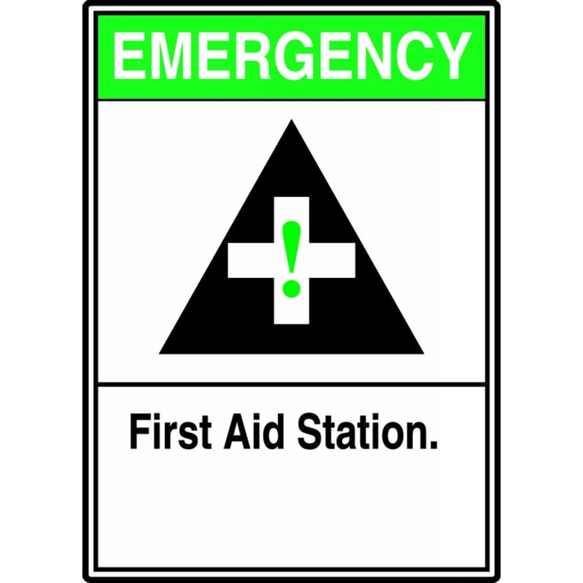 ANSI Sign 10" x 7" Adhesive Dura-Vinyl 1/Each - MRSD906XV