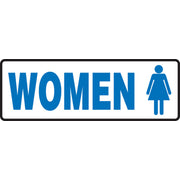 RESTROOM SIGNS English 4" x 12" Adhesive Vinyl 1/Each - MRST534VS