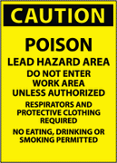 Lead Caution Paper Signs 100/Pack - 420-3004