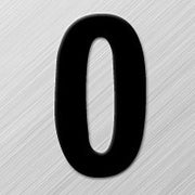 Magnetic Characters: Individual Number 7 Character Size: 2" Black Magnetic Vinyl 5/Pack - NAM2147BK