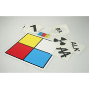 NFPA Placard: Individual Hazard Panels, Symbols for 30" Placard Hazard: Alkaline Adhesive Vinyl 1/Each - NAP220ALK