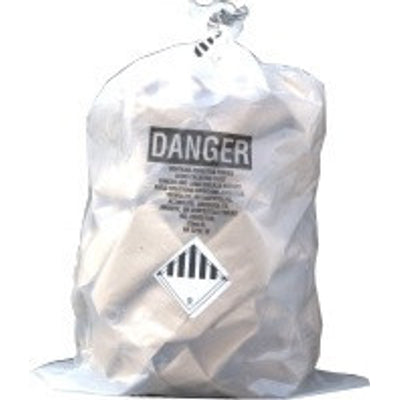Clear 36"x60" Printed Asbestos Trash Bags 75/roll