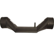 Air Systems Saddle Vent Conductive Black Poly 12" Inlet Outlet With Ground Lugs SV-18912-B