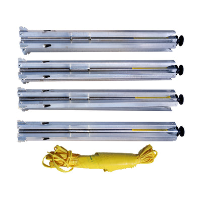 Tie Down Quad-Leg Folding Warning Line System with 100 ft. Pennants - 65002