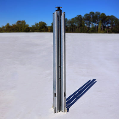 Tie Down Quad-Leg Folding Warning Line System with 100 ft. Pennants - 65002