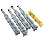 Tie Down Quad-Leg Folding Warning Line System with 100 ft. Pennants - 65002