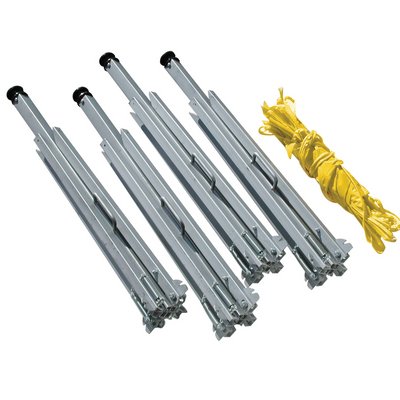 Tie Down Quad-Leg Folding Warning Line System with 100 ft. Pennants - 65002