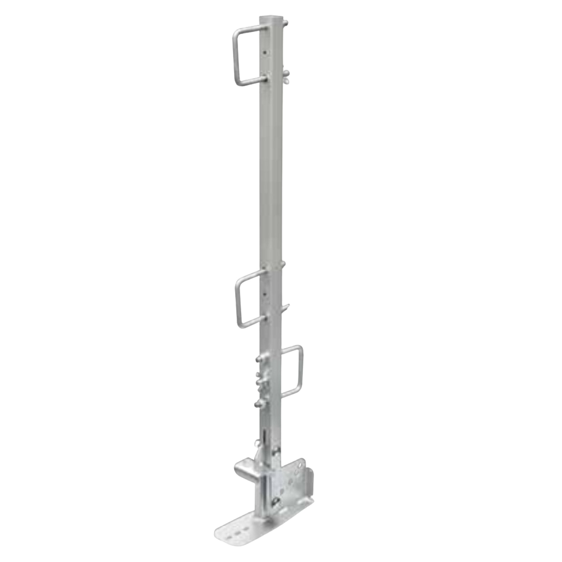 Tie Down Steep Slope Roof Guardrail Bracket, Adjustable 4/12 to 16/12 Pitch - 65014