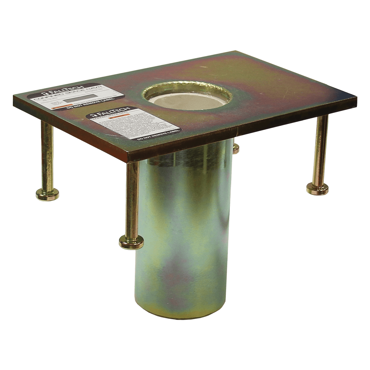 FallTech Flush-mount Plated Steel Cast-in Fixed Davit Base - 65030CFZ