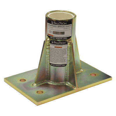 FallTech Center-mount Plated Steel Bolt-on Fixed Davit Base - 65040CMZ