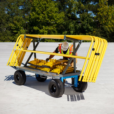Tie Down Guardrail Material Cart, 2,000 lb. Frame Capacity - 65049
