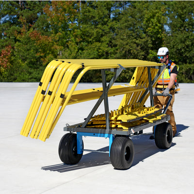 Tie Down Guardrail Material Cart, 2,000 lb. Frame Capacity - 65049