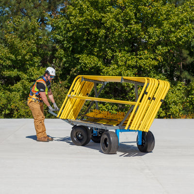 Tie Down Guardrail Material Cart, 2,000 lb. Frame Capacity - 65049