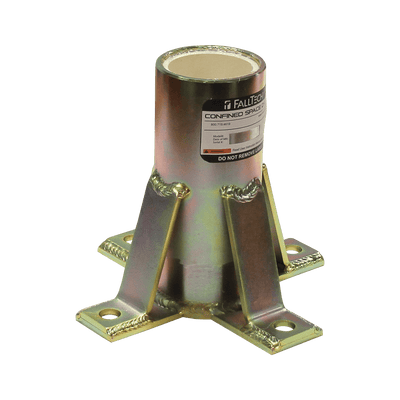 FallTech Floor-mount Plated Steel Bolt-on Fixed Davit Base - 65060FMZ