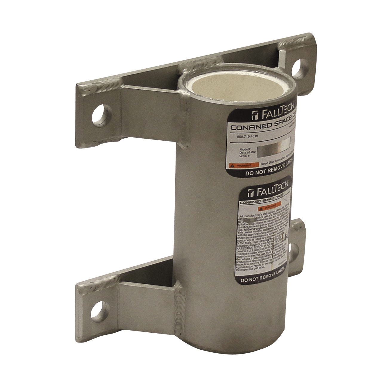 FallTech Wall-mount Stainless Steel Bolt-on Fixed Davit Base - 65070WMS
