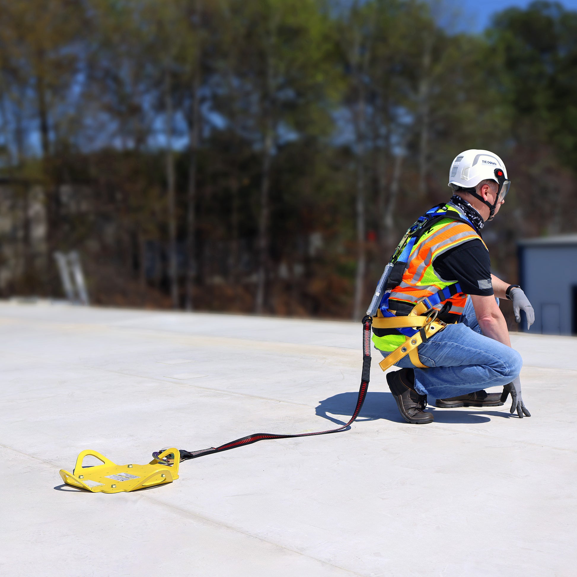 Tie Down 4-Way Roof Anchor Plate with 4 Connection Points - 65080