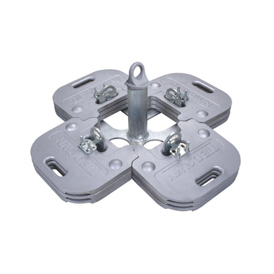 Tie Down Hippo Deadweight Anchor System, 12-Plate, Galvanized, Forged Eye Cap - 65219GC