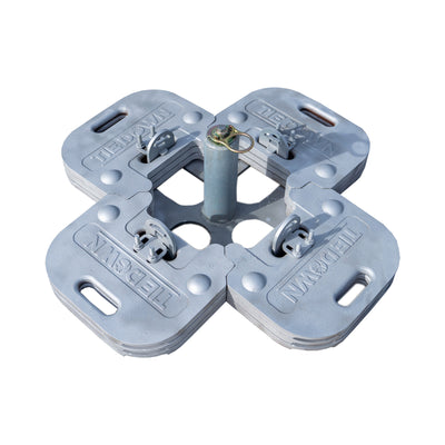 Tie Down Hippo Deadweight Anchor System, 12-Plate, Galvanized, Swivel Anchor - 65219G