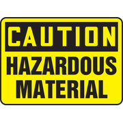 OSHA Caution Safety Sign: Hazardous Material Spanish 10" x 14" Accu-Shield 1/Each - SHMELC643XP