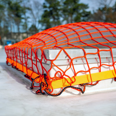 Tie Down Portable Skylight Netting, 10 ft. x 10 ft., Orange - 65401