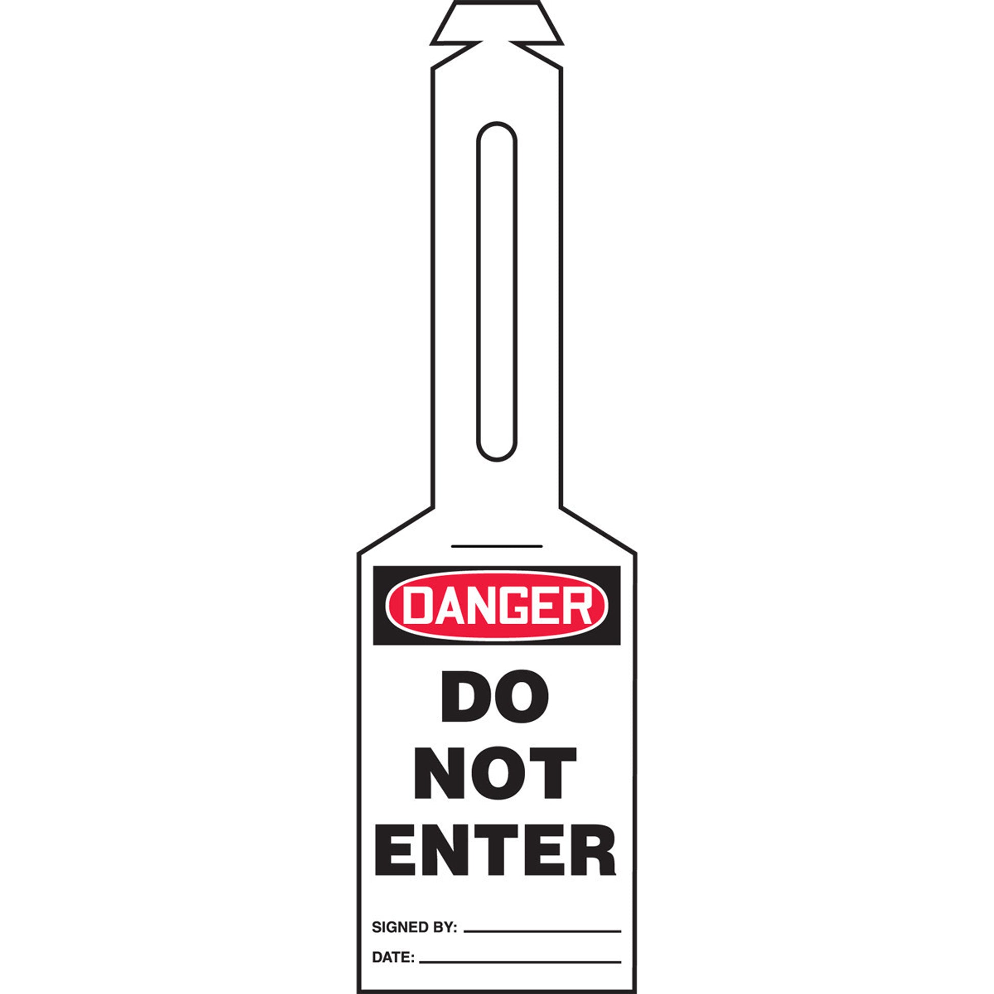 Loop 'N Strap OSHA Danger Safety Tag: Do Not Enter - TAL358