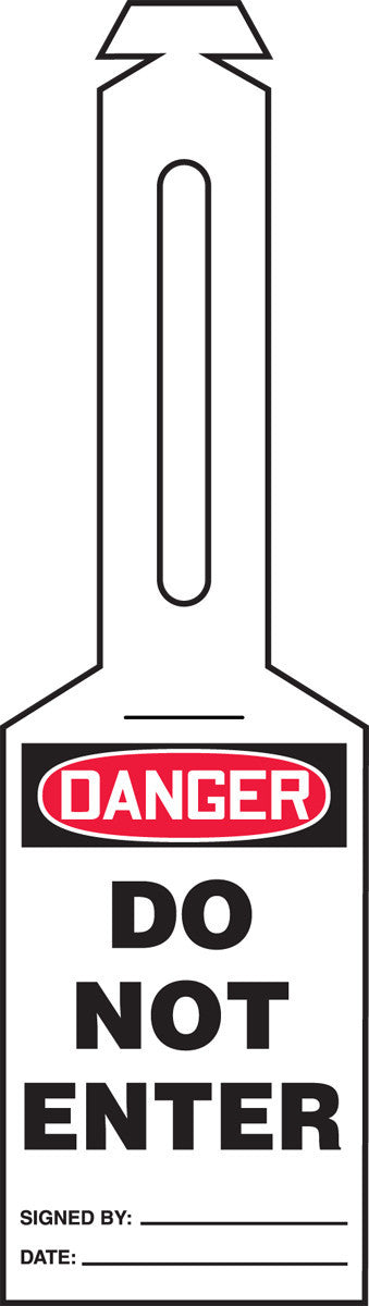 Loop 'N Strap OSHA Danger Safety Tag: Do Not Enter - TAL358
