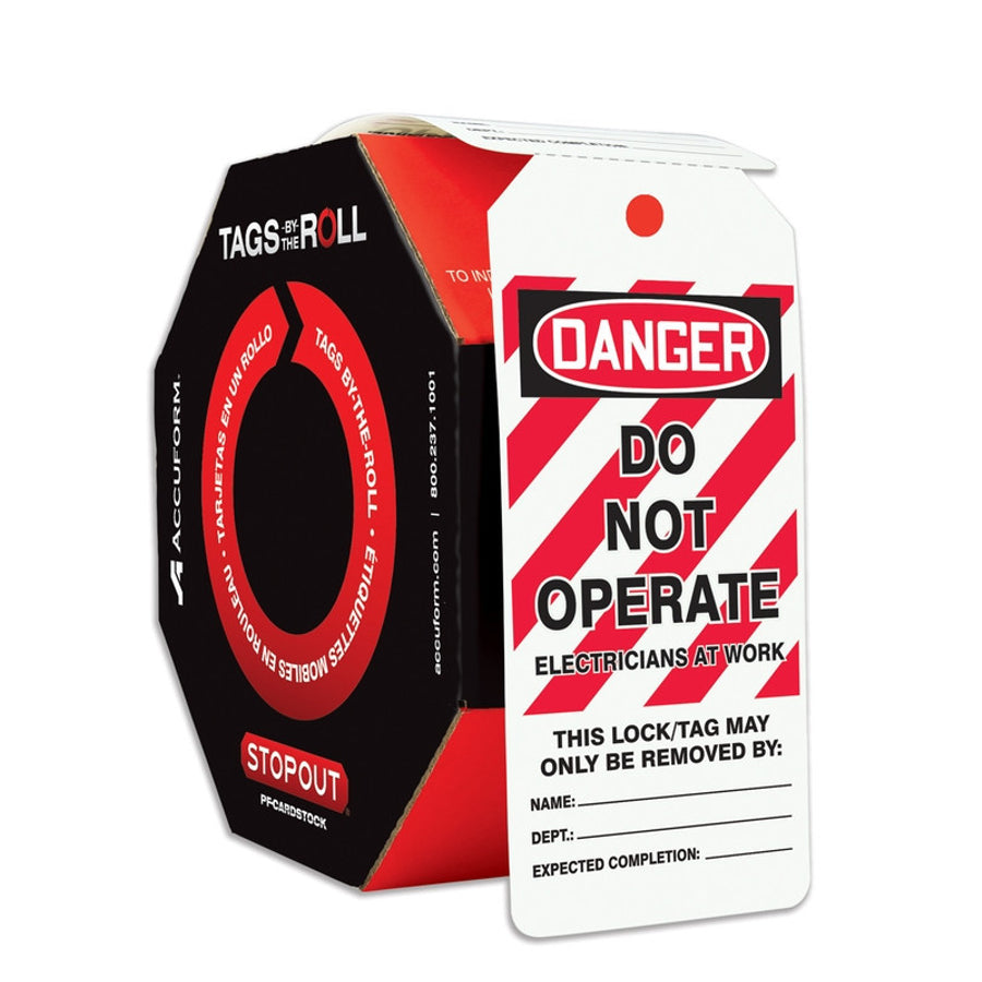 OSHA Danger Tags By-The-Roll: Do Not Operate PF-Cardstock / - TAR468