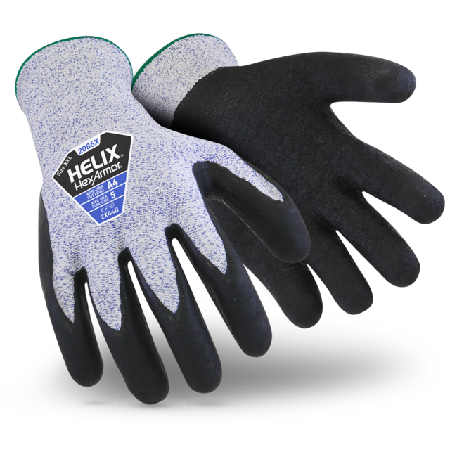 HexArmor Helix 2086X Cut A4 - CE 2X44D Gloves - Pair
