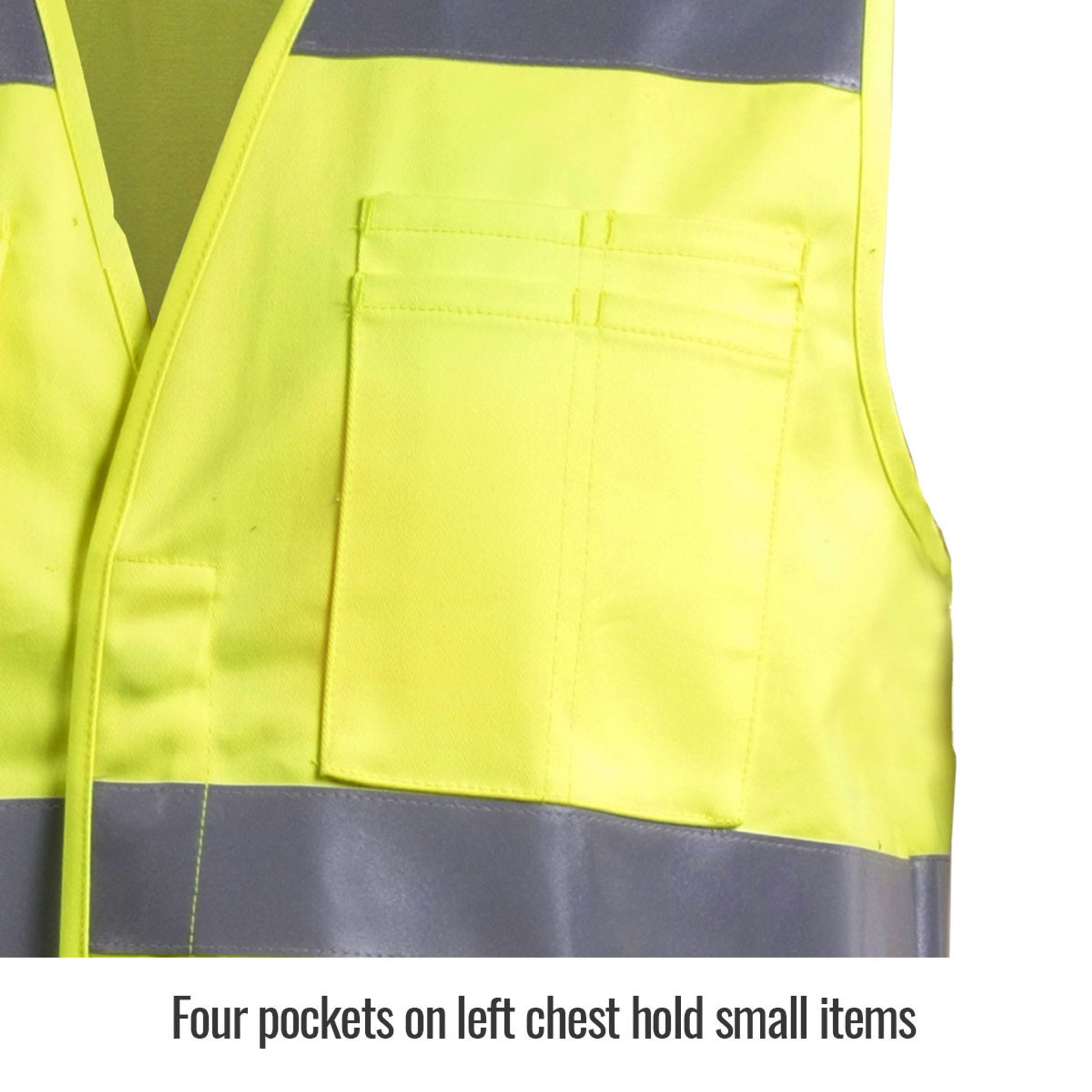 Black Stallion Hi-Vis Class 2 FR Cotton Vest - Yellow - VF1110-HY