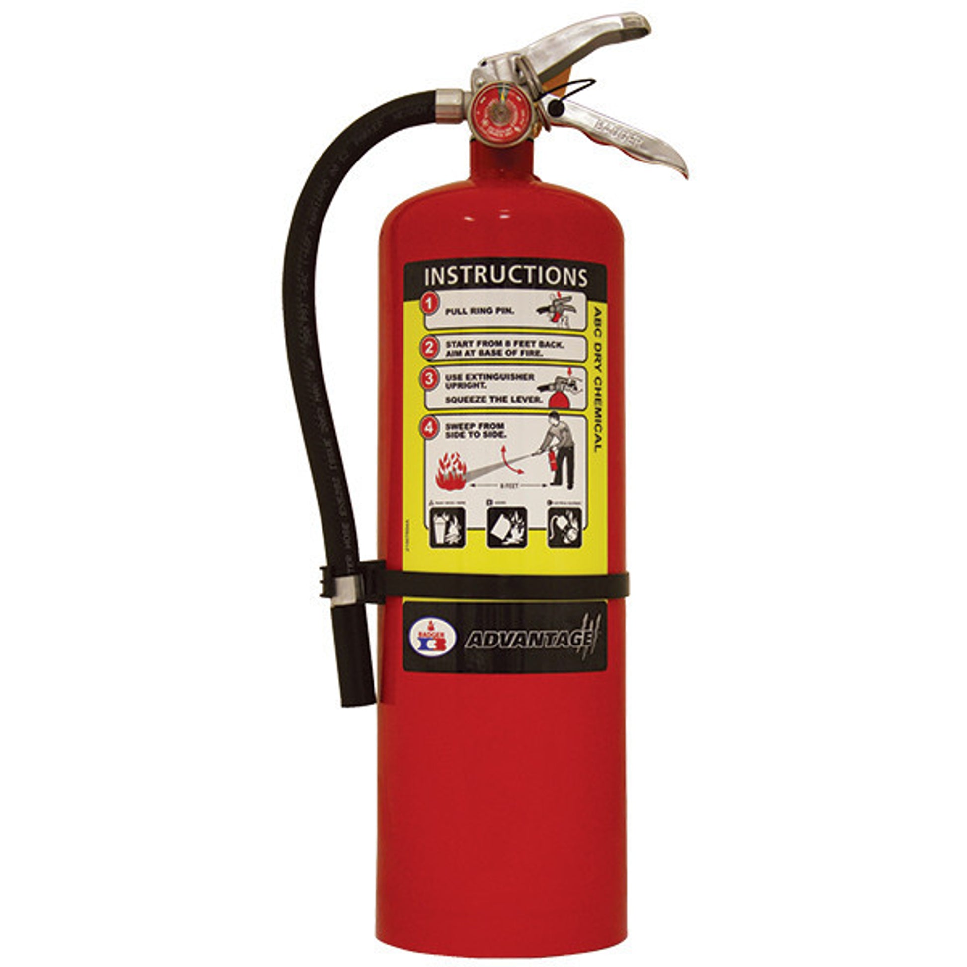 Badger Advantage 10 lb ABC Fire Extinguisher w/ Wall Hook - 21007867