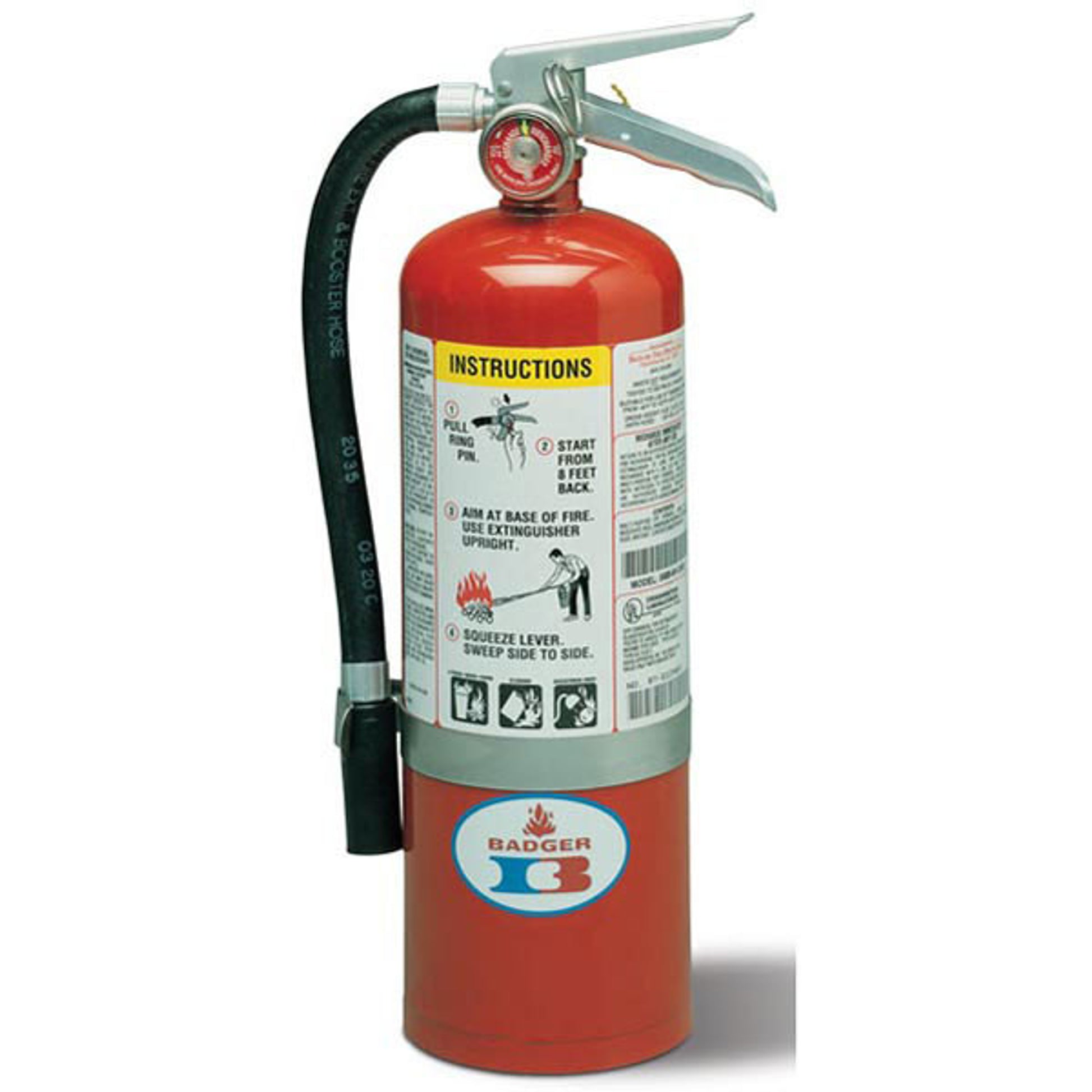 Badger Standard 5 lb ABC Fire Extinguisher w/ Wall Hook - 22435