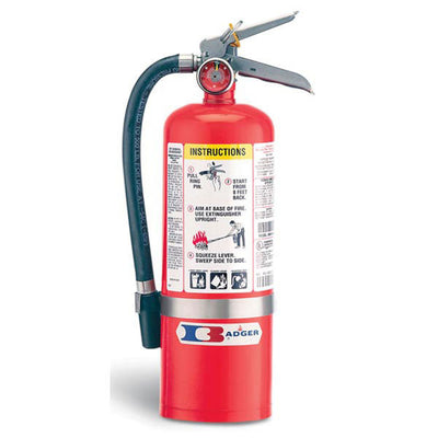Badger Standard 5 lb ABC Fire Extinguisher w/ Vehicle Bracket - 22486