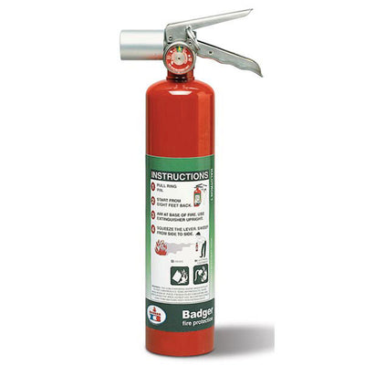 Badger Extra 2.5 lb Halotron I Fire Extinguisher w/ Vehicle Bracket - 24563