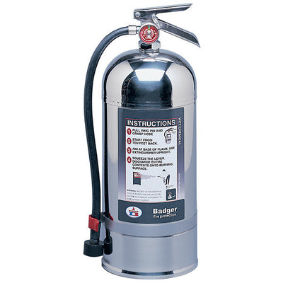 Badger Extra 6 L Wet Chemical Fire Extinguisher w/ Wall Hook - 25064