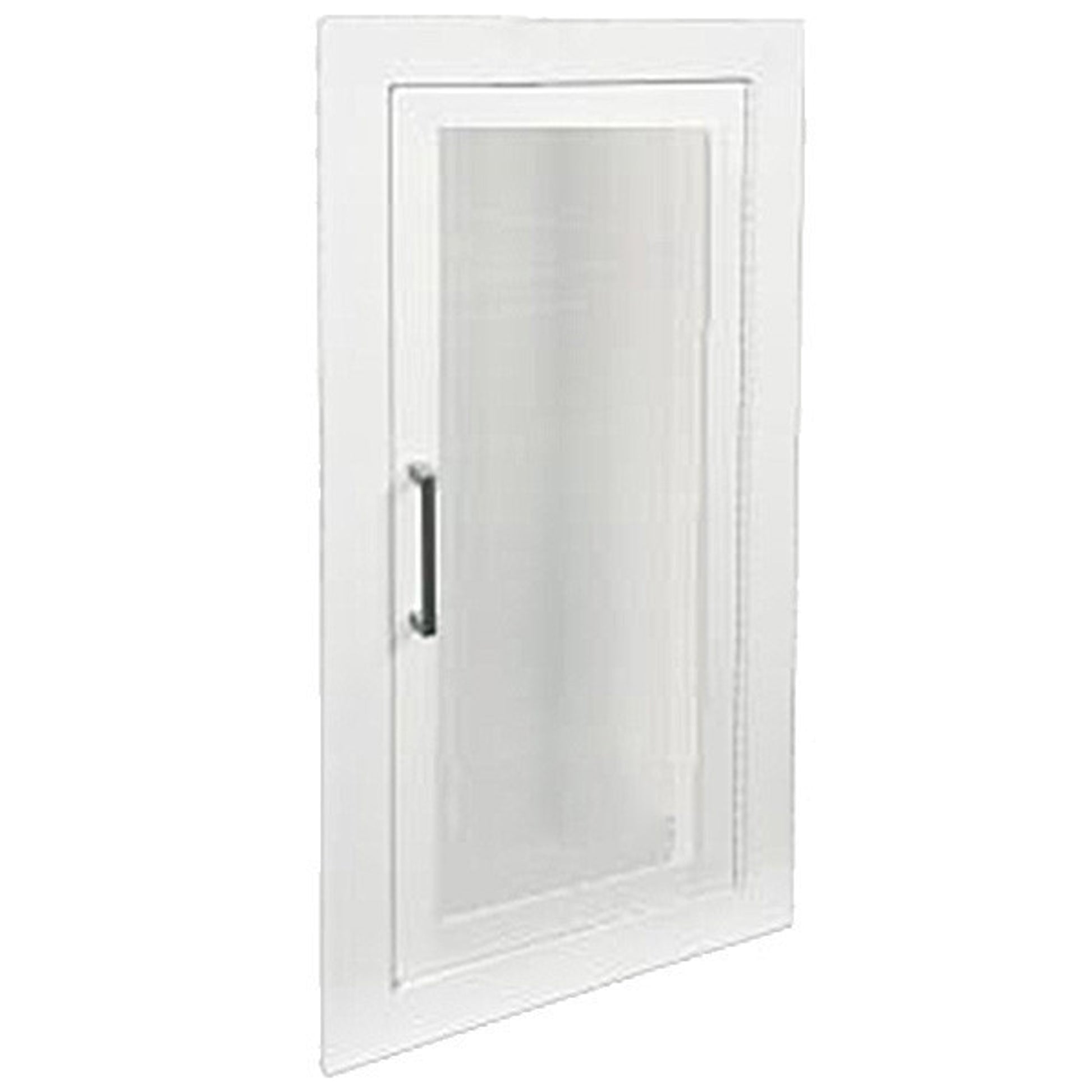 JL Industries Ambassador Series Steel Cabinet, Fully Recessed (Flat), 24"H x 10 1/2"W x 5 1/2"D, White, 1/Each - 1815F10