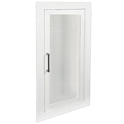 JL Industries Ambassador Series Steel Cabinet, Fully Recessed (Flat), 24"H x 10 1/2"W x 5 1/2"D, White, 1/Each - 1815F10