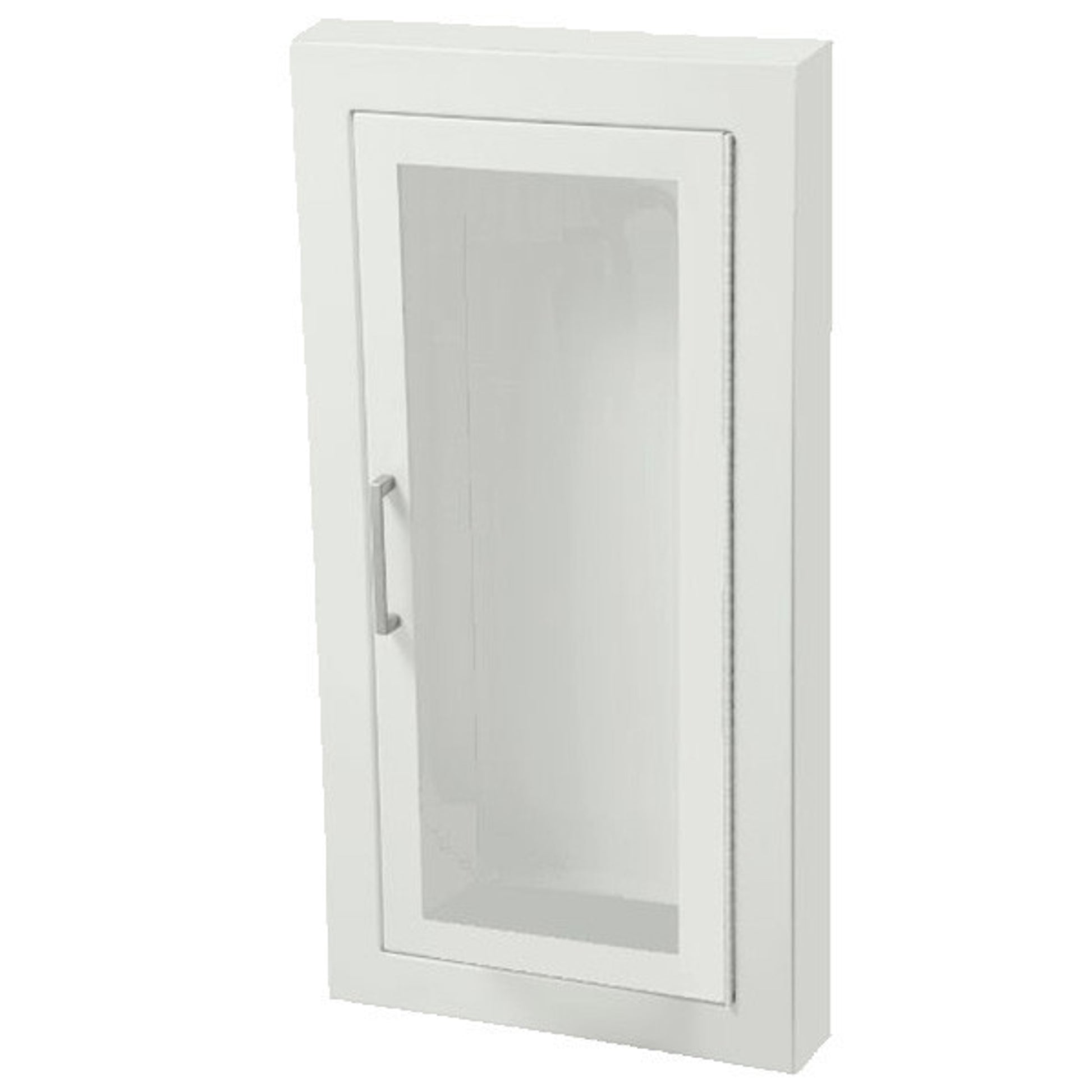 JL Industries Ambassador Series Steel Cabinet, Semi-Recessed (1 1/2"), 24"H x 10 1/2"W x 5 1/2"D, White, 1/Each - 1816F10