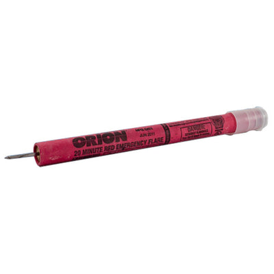 Orion Red Safety Flares, 20-Minute w/ Spike, 72/Case - 2720