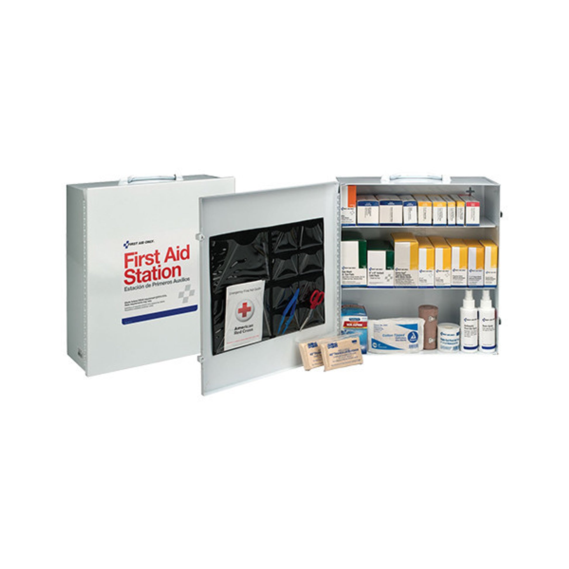 3-Shelf, 100-Person Industrial First Aid Station - 6155