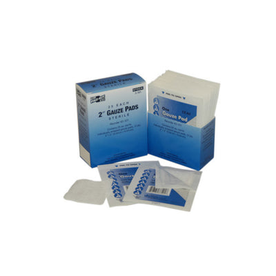 Sterile Gauze Pads (Unitized Refil), 2" x 2", 20/Box - 3101