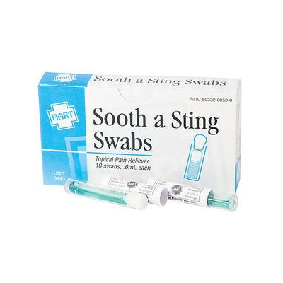 Sting Relief Swabs, 10/Box - 19001