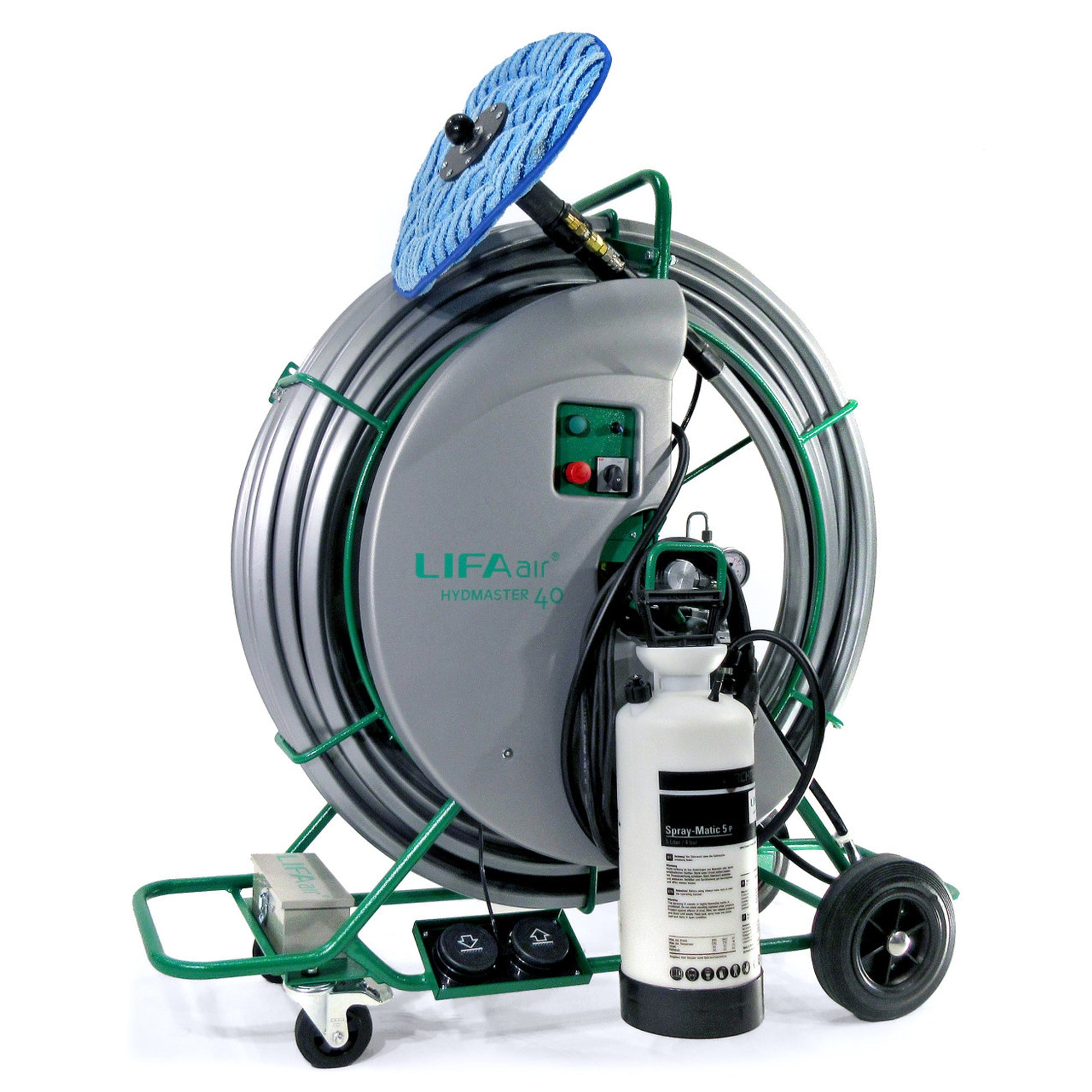 LIFA Air Hydmaster 40 Multi-Brushing Machine for HVAC Air Duct Cleaning w/ Air-Jetting & Liquid Spray