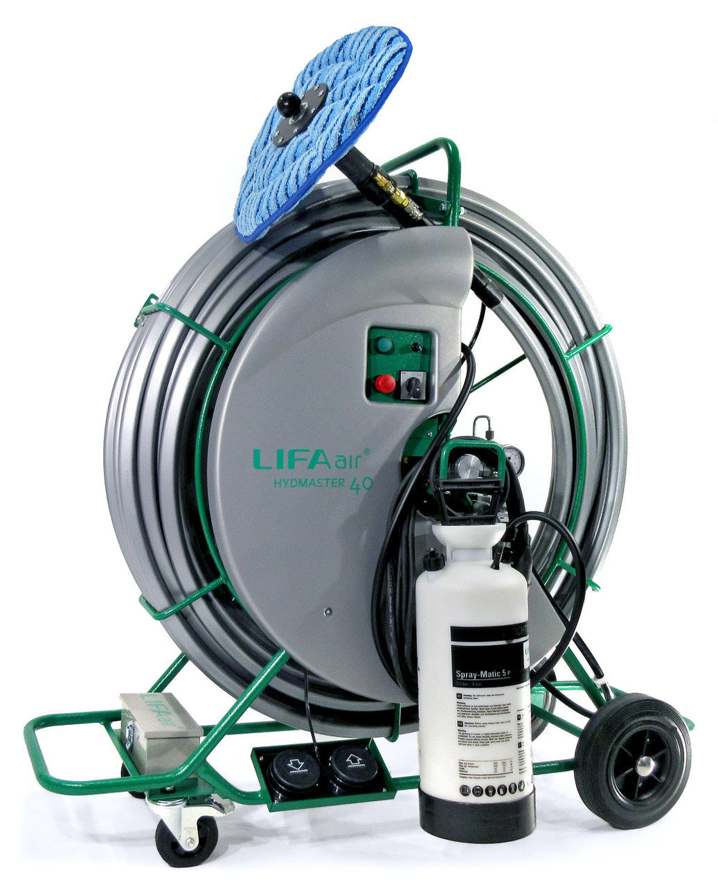 LIFA Air Hydmaster 40 Multi-Brushing Machine for HVAC Air Duct Cleaning w/ Air-Jetting & Liquid Spray