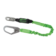 Miller 6 ft. StretchStop Lanyard w/SofStop Shock Absorber - 1 Locking Snap Hook and 1 Rebar Hook - 913RSS-Z7/6FTGN