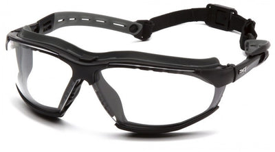Pyramex Isotope Black Gray Body/ Clear H2Max Anti-Fog Lens Safety Eyewear