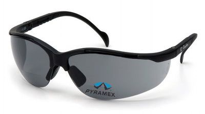 Pyramex V2 Readers Black Frame/Gray + 2.5 Lens Safety Eyewear