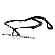 Pyramex PMXTREME Readers Black Frame/Clear +1.5 Reader Lens With Black Cord Safety Eyewear