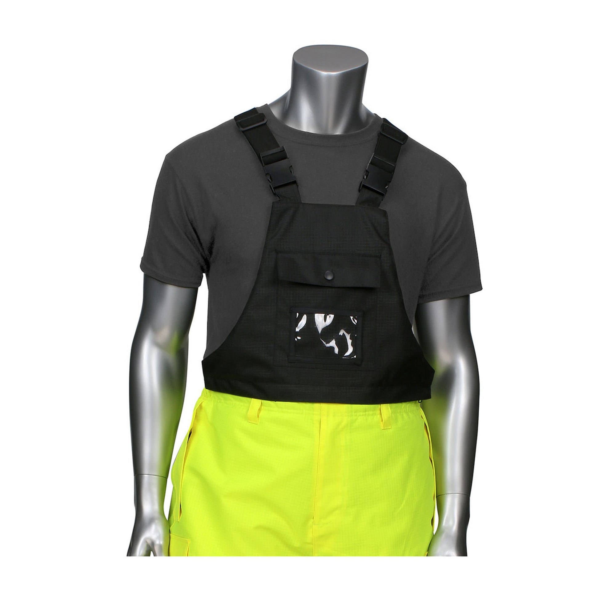 PIP Class E Hi-Vis Insulated Bib Pants with Black Trim 318-1775-LY