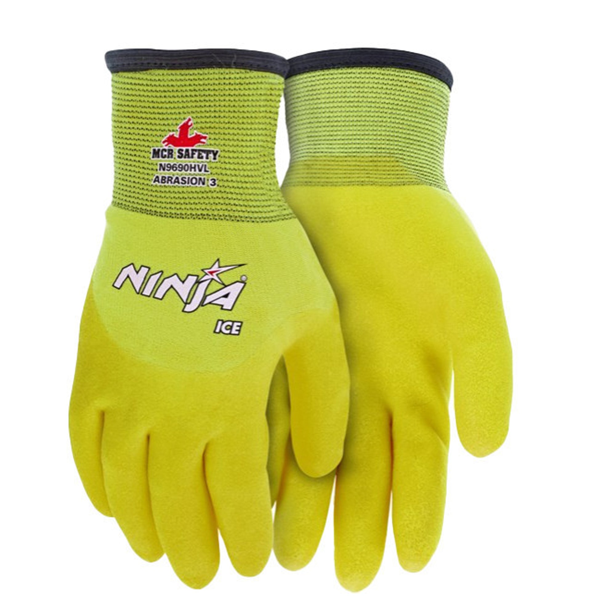 MCR Ninja Ice Cut A3 Hi-Viz Liner Winter Work Gloves [S-XXL] - N9690HV - Pair